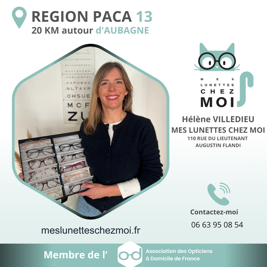 Hélène Villedieu, opticienne itinérante dans la région PACA